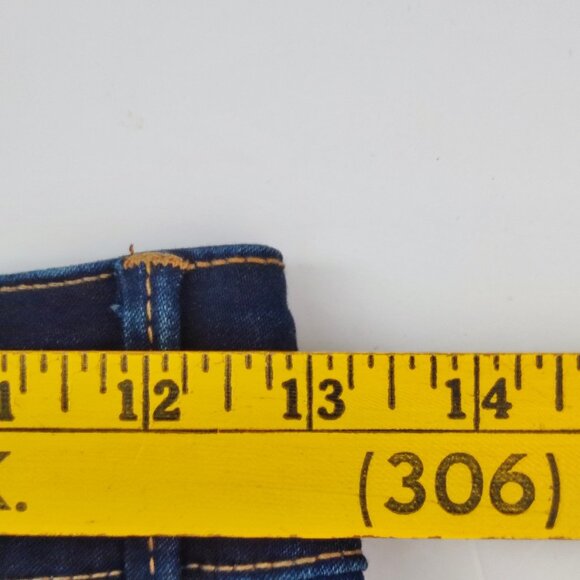 Dollhouse Curvy high-rise jeans stretch dark wash blue women's junior size 9/10 - Picture 11 of 14
